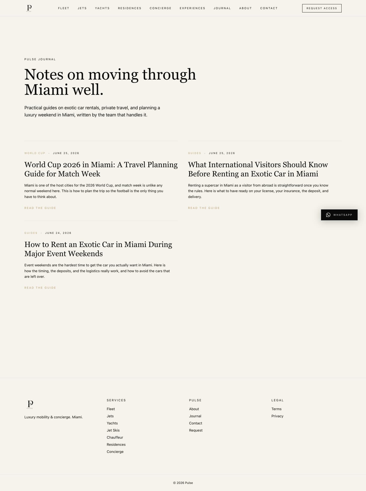 Pulse website — editorial journal
