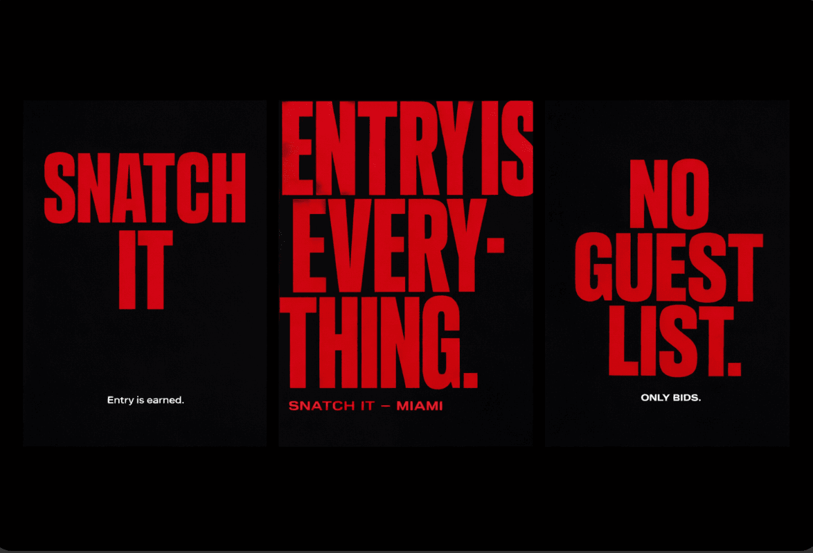 Snatch It — Nightlife & Marketplace · App